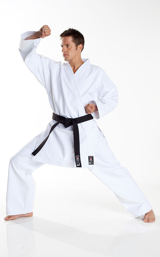 JKA KARATE GI, TOKAIDO TSUNAMI Silver, 12oz Karateanzug weiß