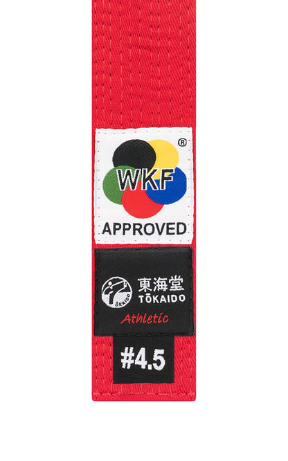 Kumite Karate Gürtel, TOKAIDO, WKF rot