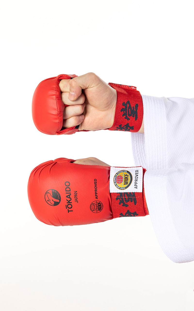 Karate Faustschützer, TOKAIDO Kanji, WUKF - Rot