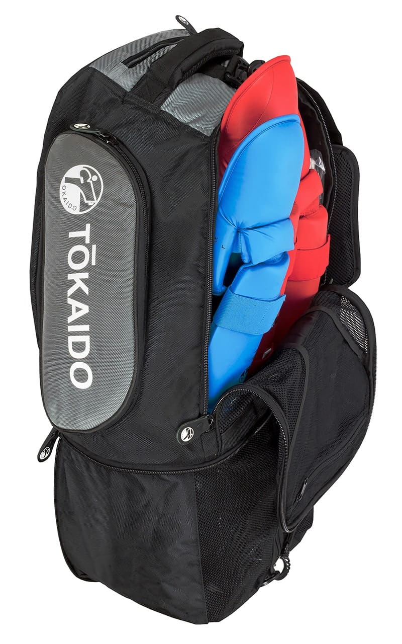 Karate Multifunktionstasche, TOKAIDO Monster Bag, schwarz / grau - Rucksack-Tasche
