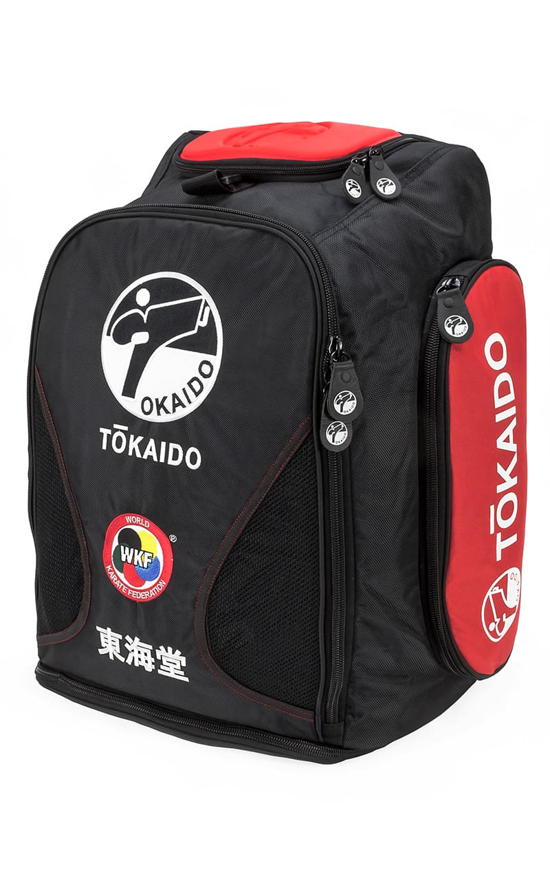 Karate Multifunktionstasche, TOKAIDO Monster Bag PRO, Farbe schwarz / rot Rucksack