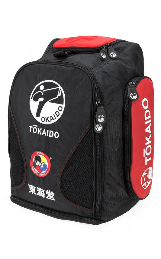 Karate Multifunktionstasche, TOKAIDO Monster Bag PRO, Farbe schwarz / rot Rucksack