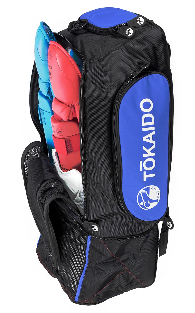 TOKAIDO Karate Tasche Monster Bag PRO, schwarz-blau - Multifunktionstasche Rucksack (Kopie)