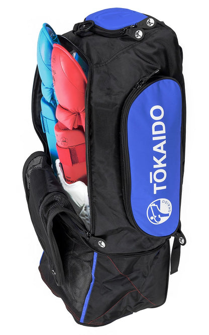 TOKAIDO Karate Tasche Monster Bag PRO, schwarz-blau - Multifunktionstasche Rucksack (Kopie)