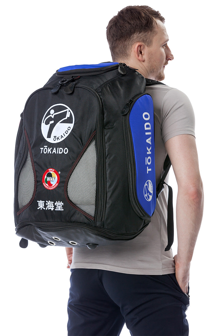 TOKAIDO Karate Tasche Monster Bag PRO, schwarz-blau - Multifunktionstasche Rucksack (Kopie)