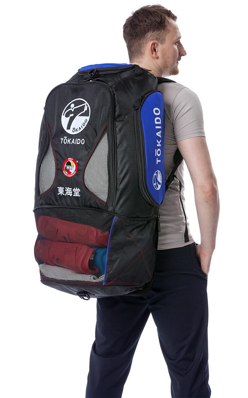 TOKAIDO Karate Tasche Monster Bag PRO, schwarz-blau - Multifunktionstasche Rucksack (Kopie)