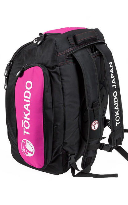 TOKAIDO Karate Tasche Monster Bag PRO, schwarz-pink - Multifunktionstasche Rucksack