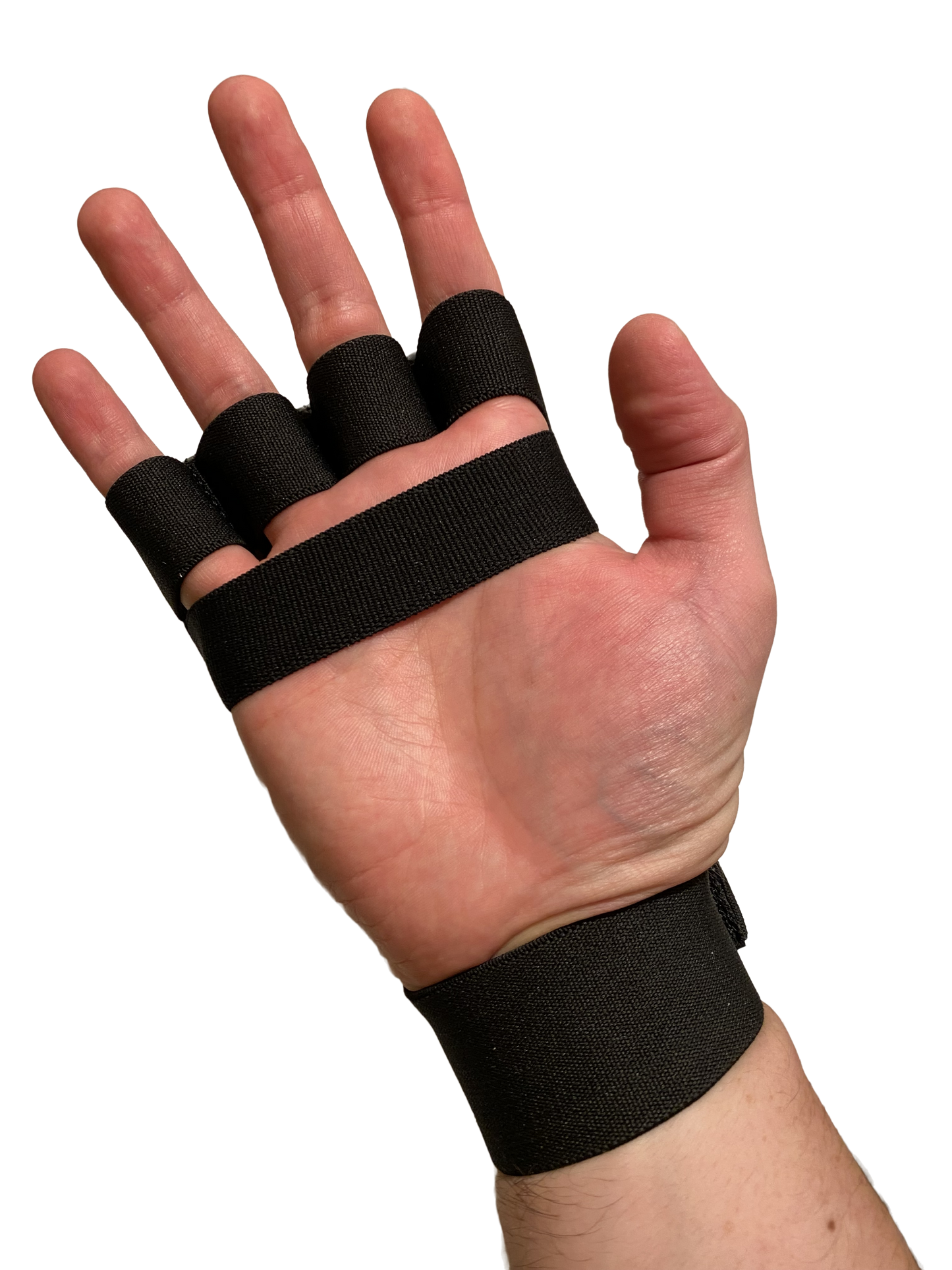 TEKKA BUDO Karate Faustschützer flach schwarz - Hand Mitt Echtleder - Fingerschlaufen mit Elastikband