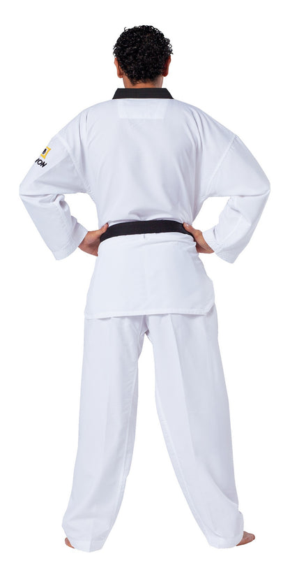 KWON (R) Taekwondo Anzug Fightlite schwarzes Revers