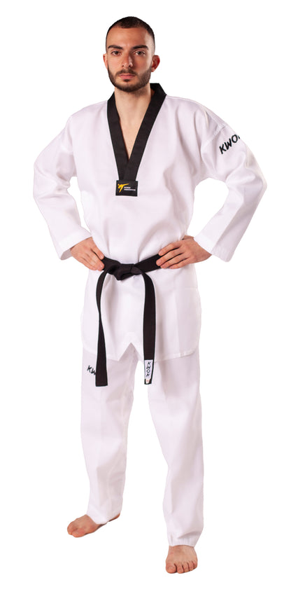 KWON (R) Taekwondo Anzug Starfighter schwarzes Revers