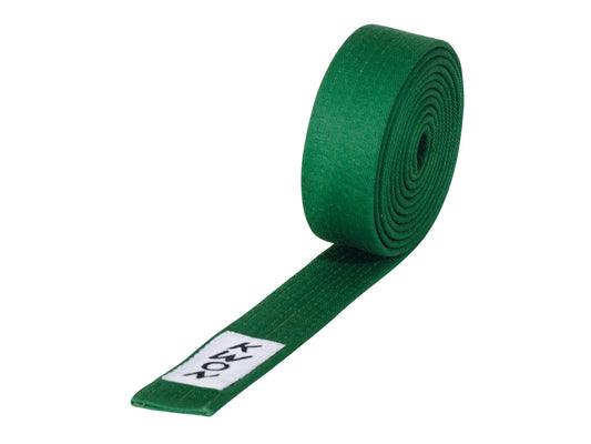 KWON (R) Budogürtel grün, 4 cm Breit verschiedene Längen, feste Baumwolle, Kampfsport Gürtel