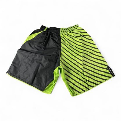 MMA Shorts Taslan LIGHTNING FLASH, schwarz-neongrün