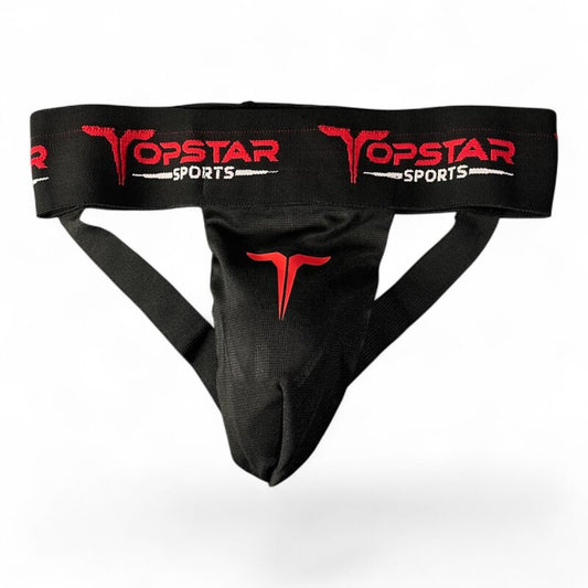 Tiefschutz IMPACT Premium für Herren, schwarz-rot