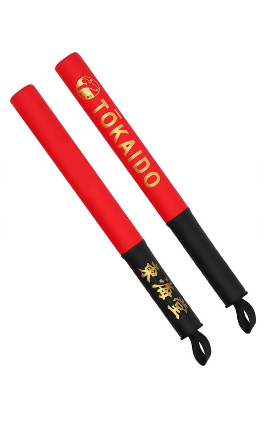 Karate Coaching Soft Sticks, TOKAIDO, rot / schwarz