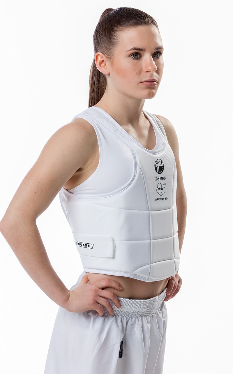 Karate Weste, TOKAIDO Body Guard Pro, WKF - Weiß