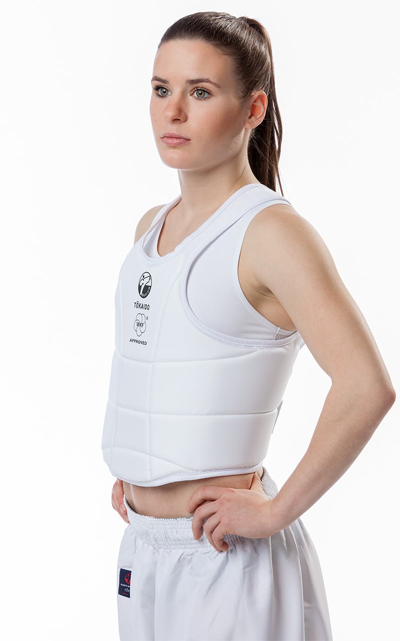 Karate Weste, TOKAIDO Body Guard Pro, WKF - Weiß