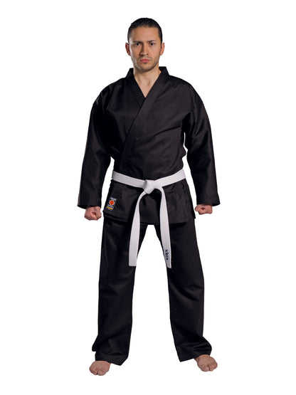 KWON (R) Karateanzug Traditional BLACK - 8 oz, schwarz - Karate Gi