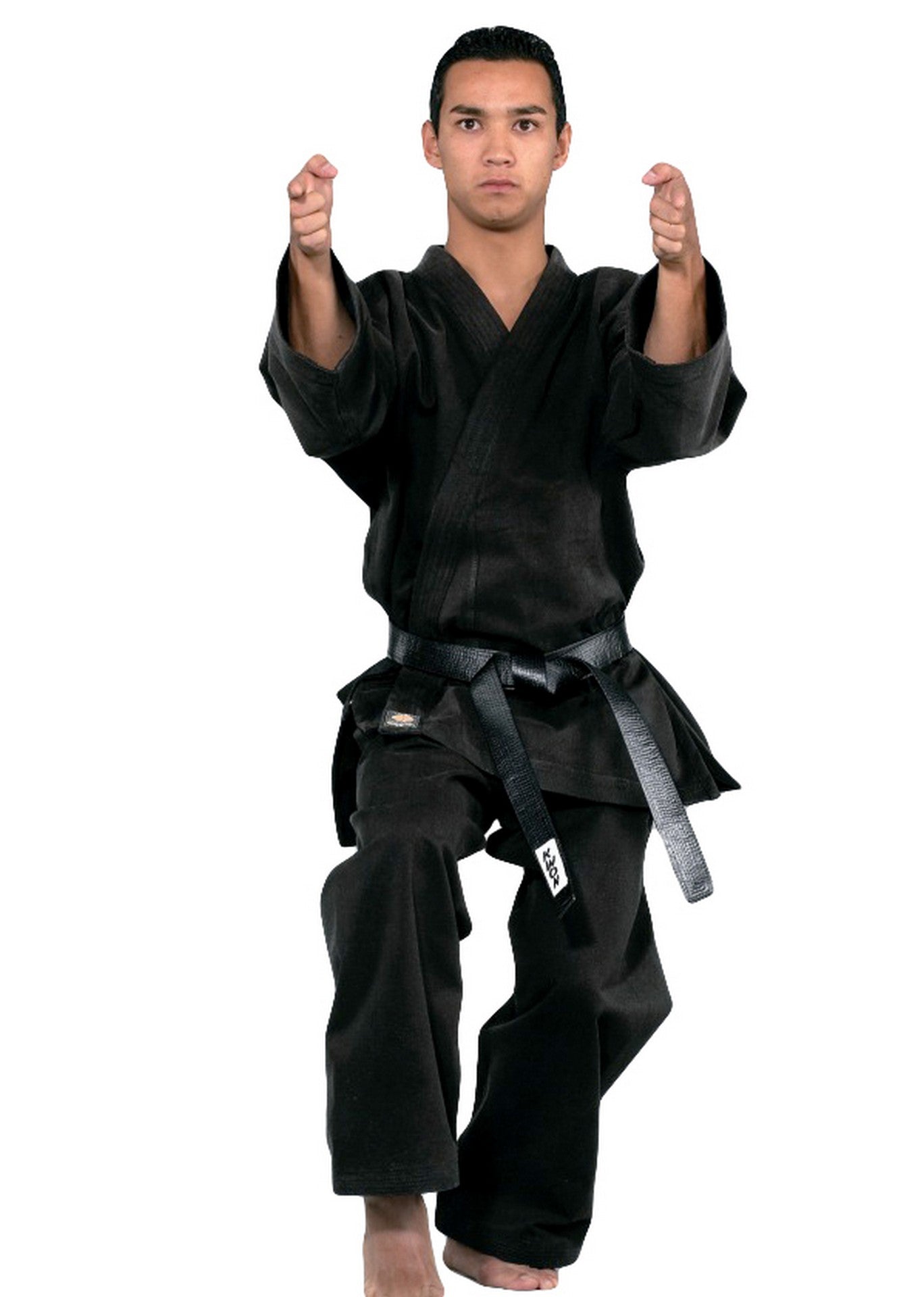 KWON (R) Karateanzug Traditional BLACK - 12 oz, schwarz - Karate Gi