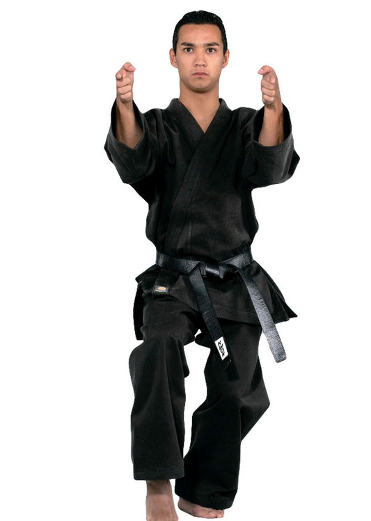 KWON (R) Karateanzug Traditional BLACK - 12 oz, schwarz - Karate Gi