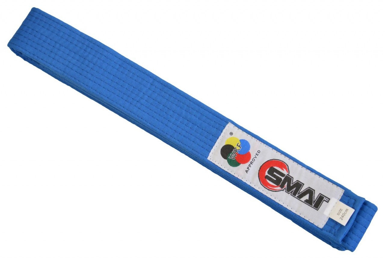 SMAI Karategürtel WKF Wettkampfgürtel blau