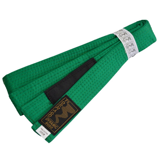 Kinder BJJ Brazilian Jiu-Jitsu Gürtel grün mit Bar Balken