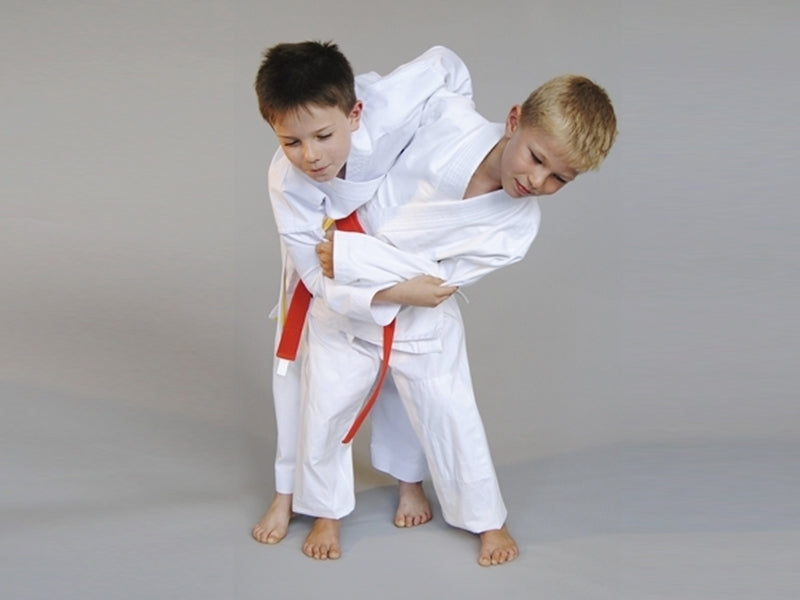 Kinder Judoanzug PX CHALLENGE Gi weiß - Reiskornwebung - Einsteiger Anzug - Inkl. Weißgurt