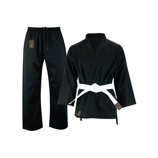 Karate Anzug schwarz DELUXE 10 oz